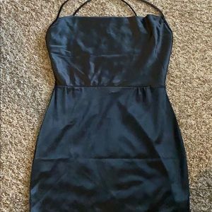 Black mini dress